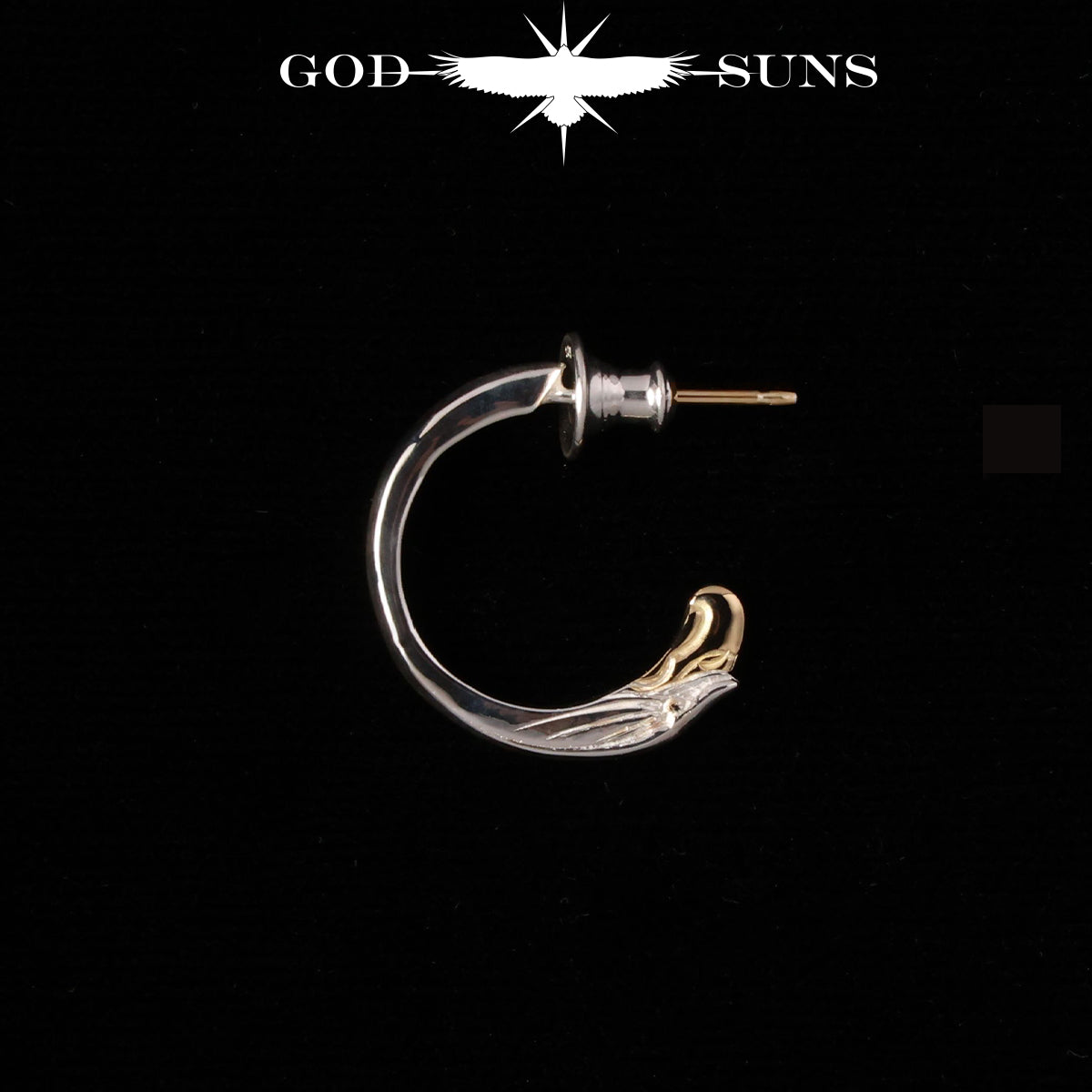 Large Eagle Face Earrings (Male Eagle)