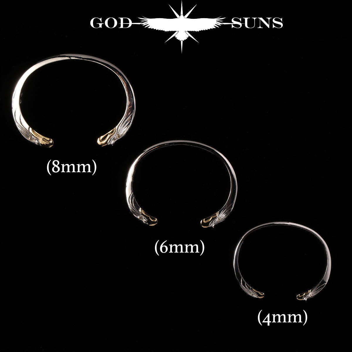 Eagle Face Bangle 8mm