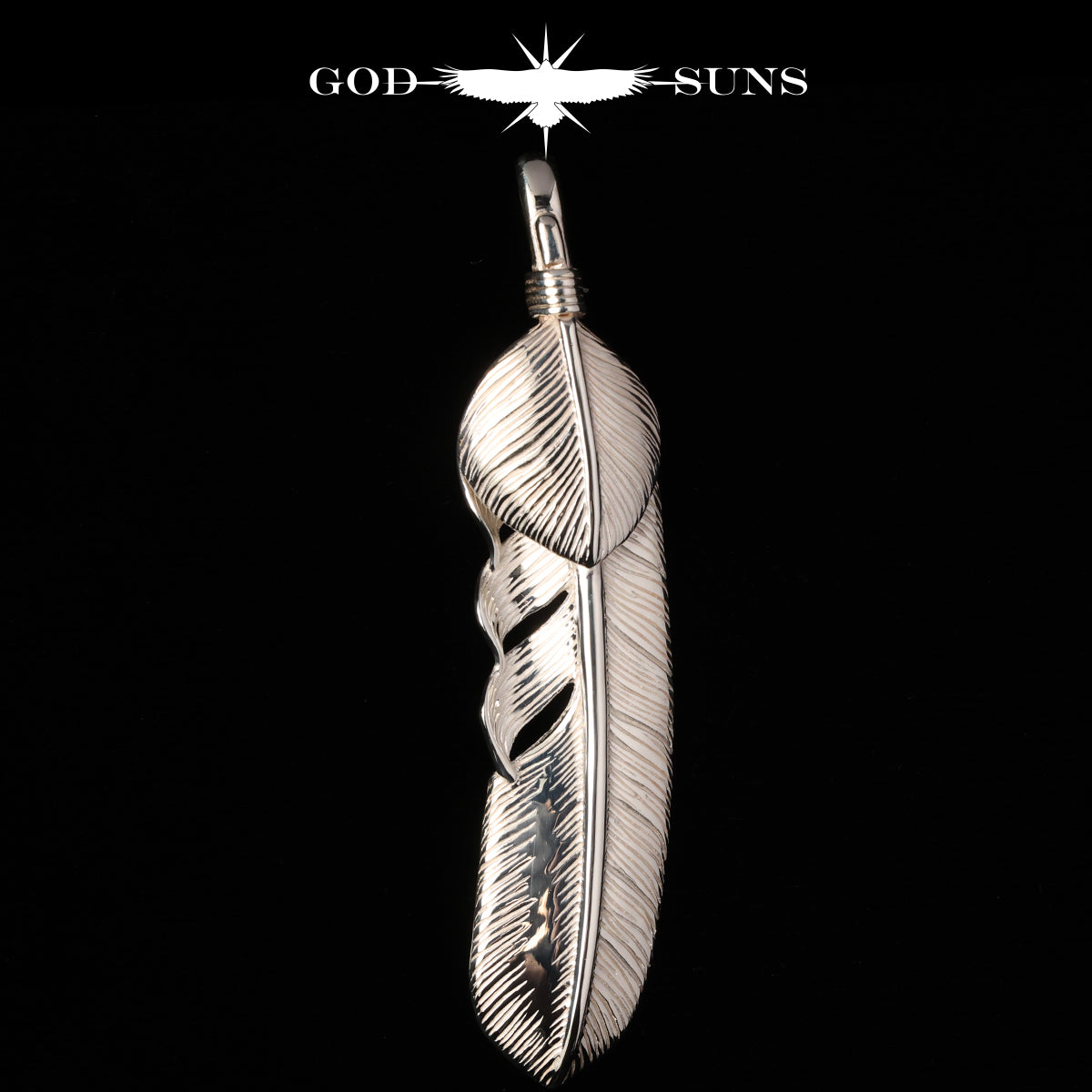 超大银心羽毛（朝左）74mm型– GOD SUNS