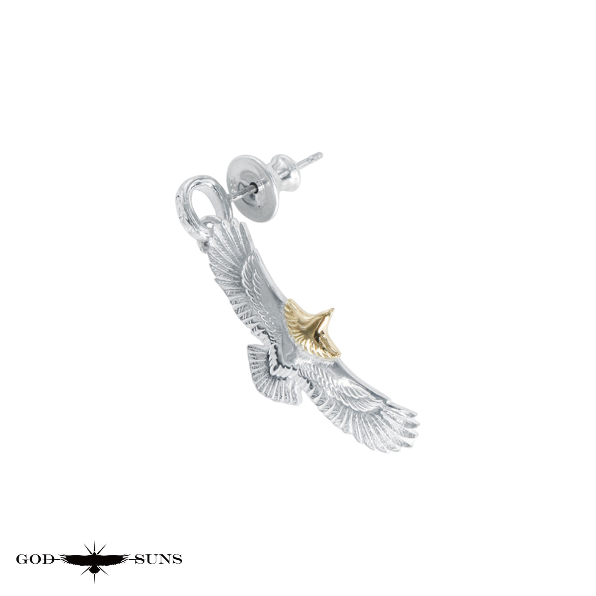 頭金イーグルピアス(小)(右耳用)