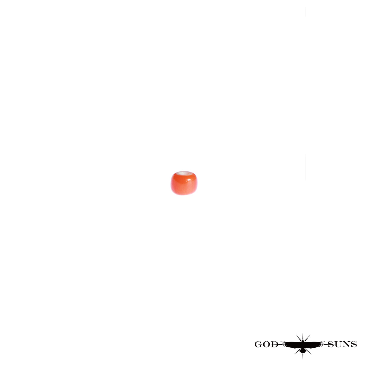 ホワイトハーツ(大)橙色(1個売り)