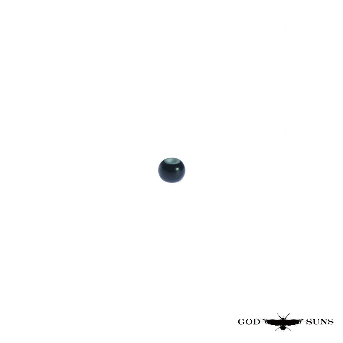 ホワイトハーツ(大)黒色(1個売り)