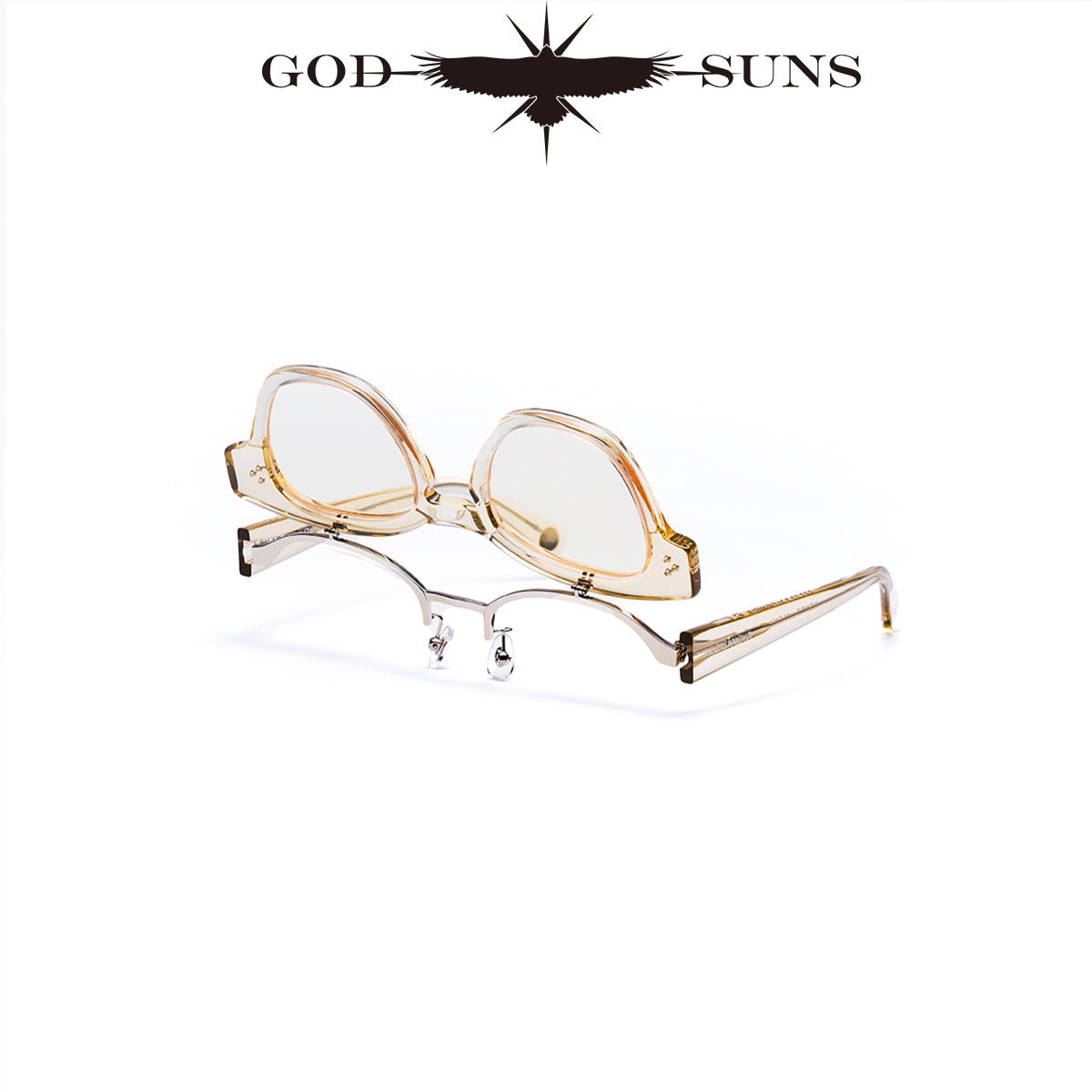 CYBORG CLEAR YELLOW/LIGHT BROWN LENS