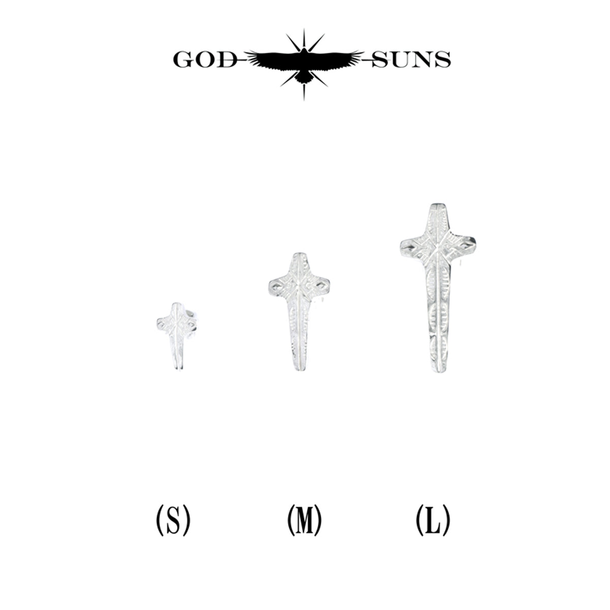 ALIGHT EAGLE CROSS BEADS(Medium)