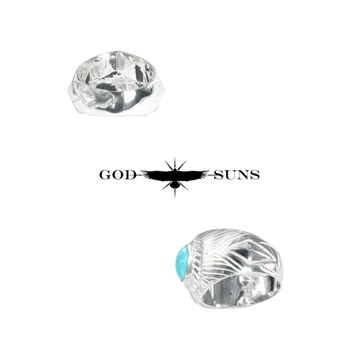 FLAP EAGLE CROSS TQ RING(Medium)