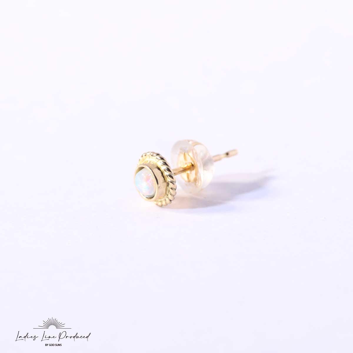 Silver rope TQ earrings (small)