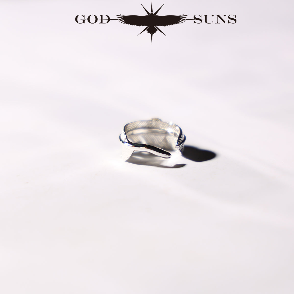 Feather Ring Gold Rope TQ (Small Pinky)