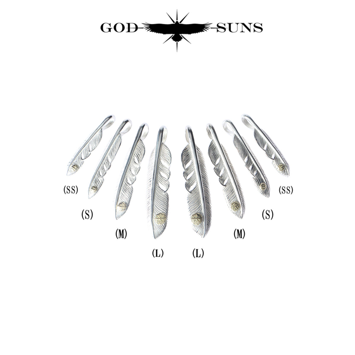 プレーンフェザーK18メタル付きL(右向き)