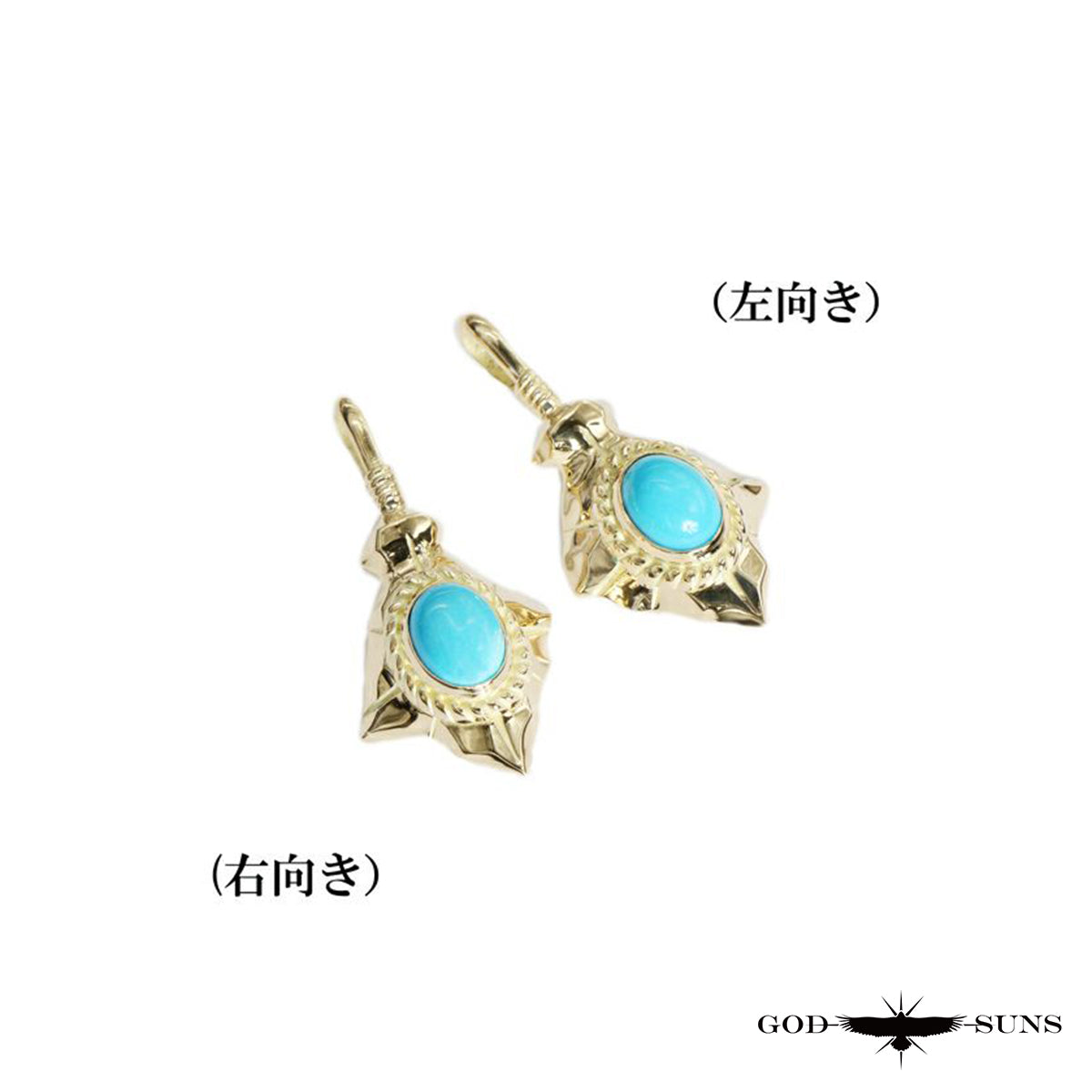 K18矢尻金縄TQトップLL(右向きor左向き)
