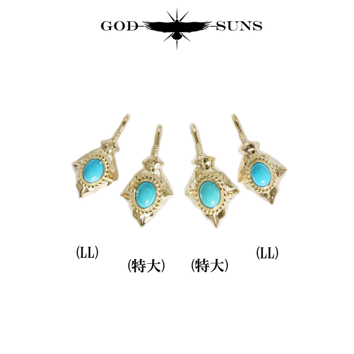 特大K18矢尻金縄TQトップ(右向きor左向き)