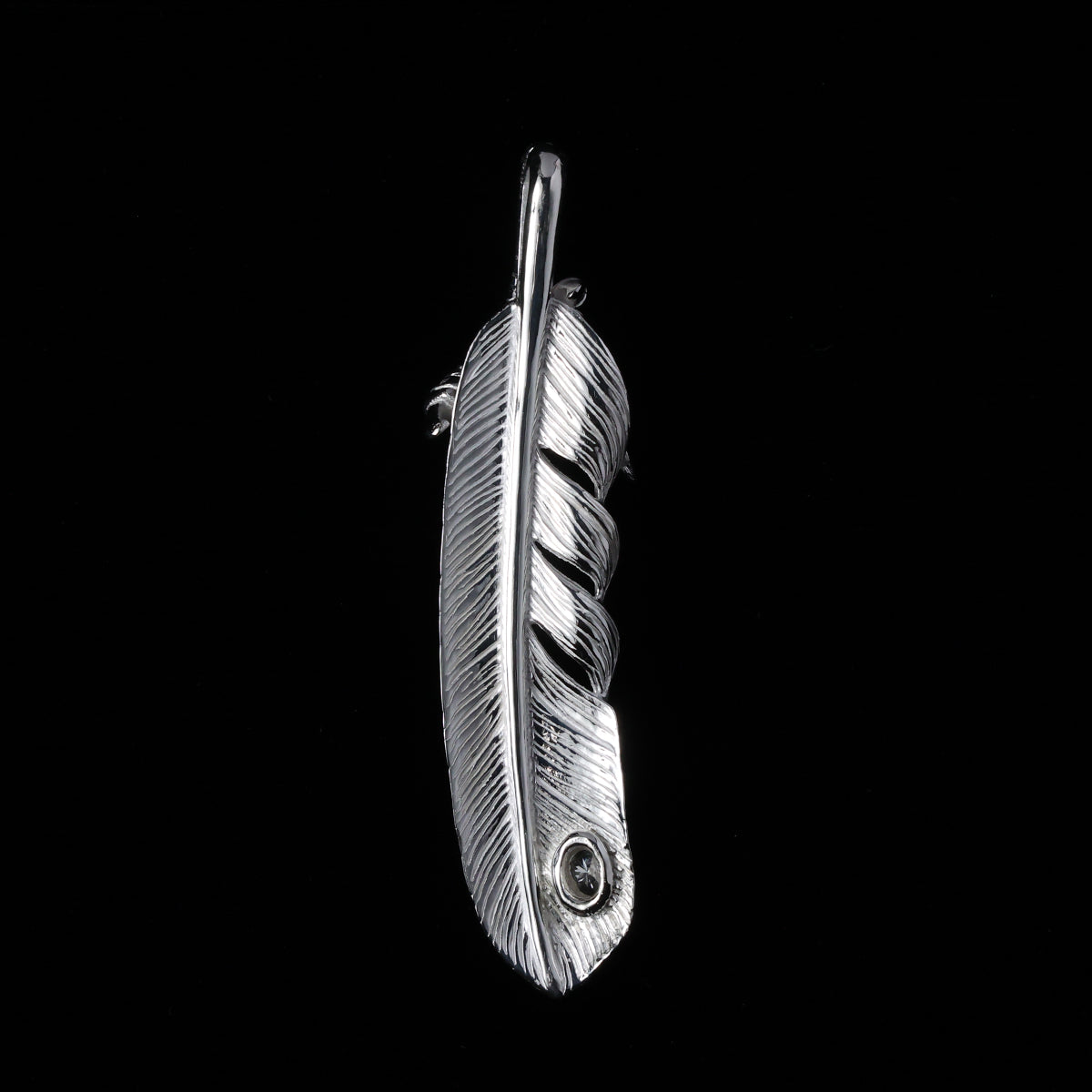 プラチナ爪フェザーLLプラチナ縄"ラボグラウンダイヤモンド"(左向き)ダイヤモンド-ダスト加工