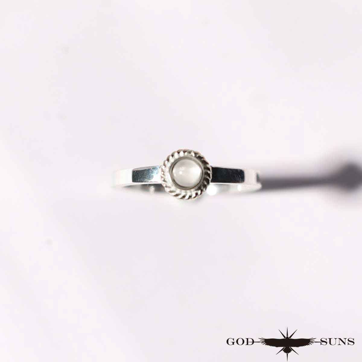 Flat ring silver rope black star 3mm plate