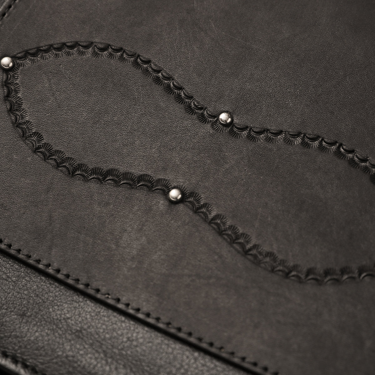 "NATIVE TOKYO STYLE" LEATHER VEST NORMAL MODEL GOD SUNS×ATSU LEATHER WORKS(BLACK)