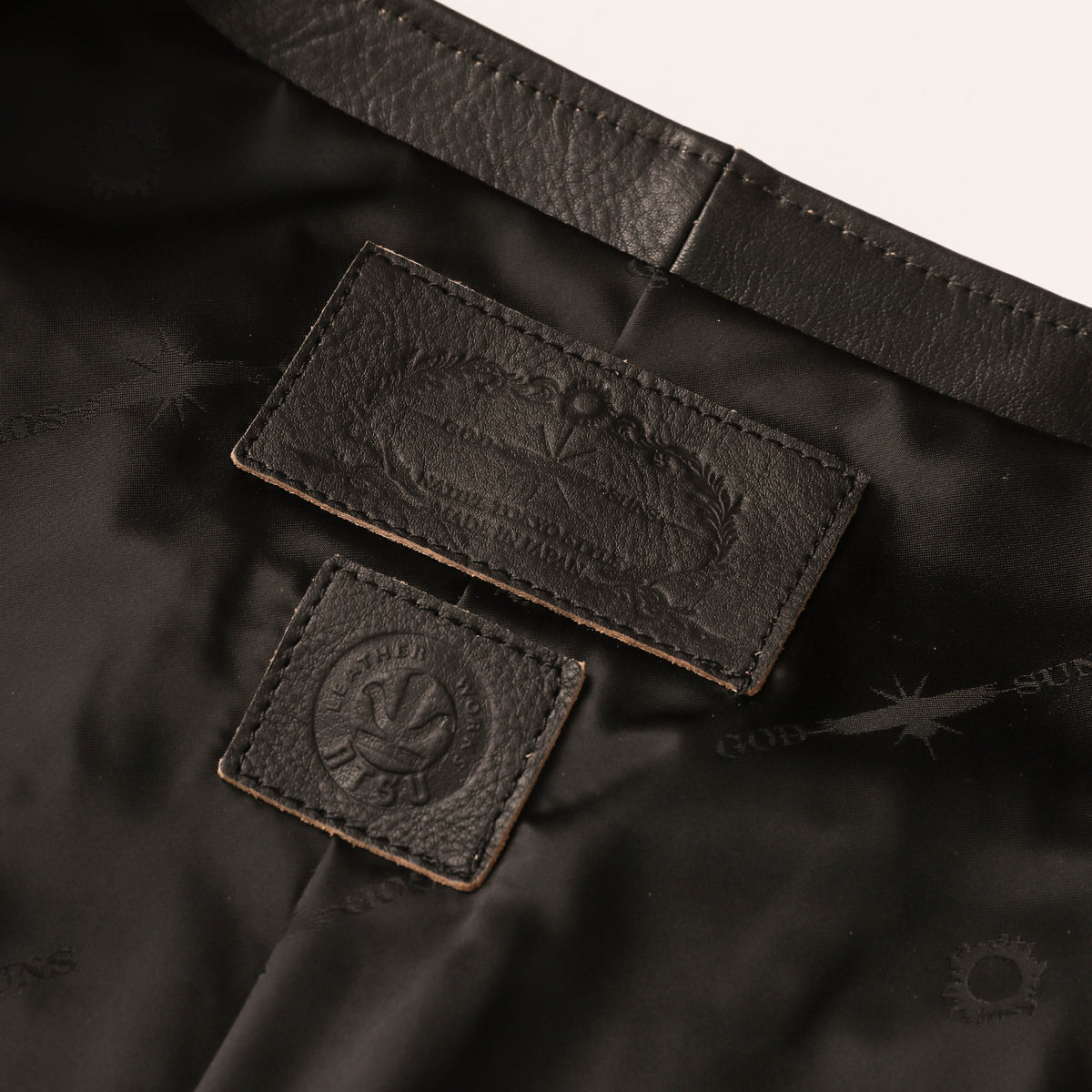 "NATIVE TOKYO STYLE" LEATHER VEST NORMAL MODEL GOD SUNS×ATSU LEATHER WORKS(BLACK)