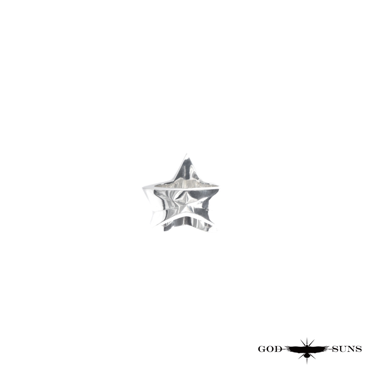 Eagle x Sunburst Ring (SV Plain) Large (Male Eagle)