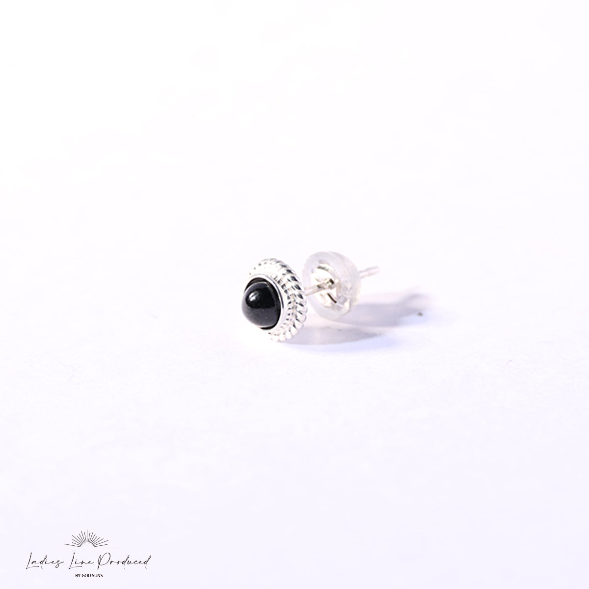 Silver rope TQ earrings (small)