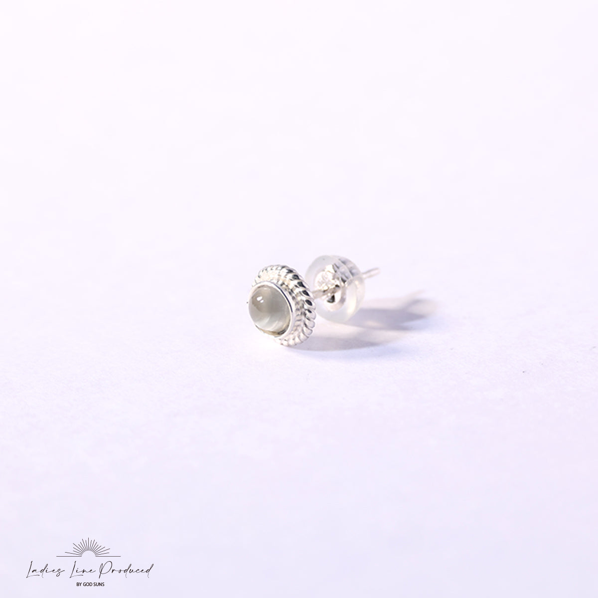 Silver rope TQ earrings (small)