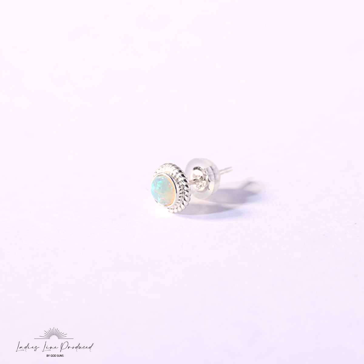 Silver rope TQ earrings (small)