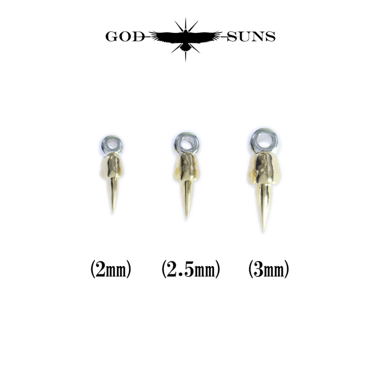 SV無垢K18イーグルクロウビーズ(L)(1個売り)