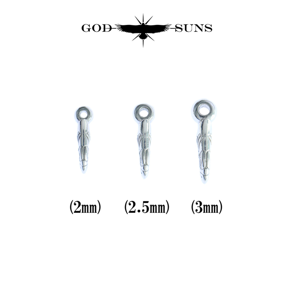 SV無垢イーグルヘッドビーズ(S)(1個売り)