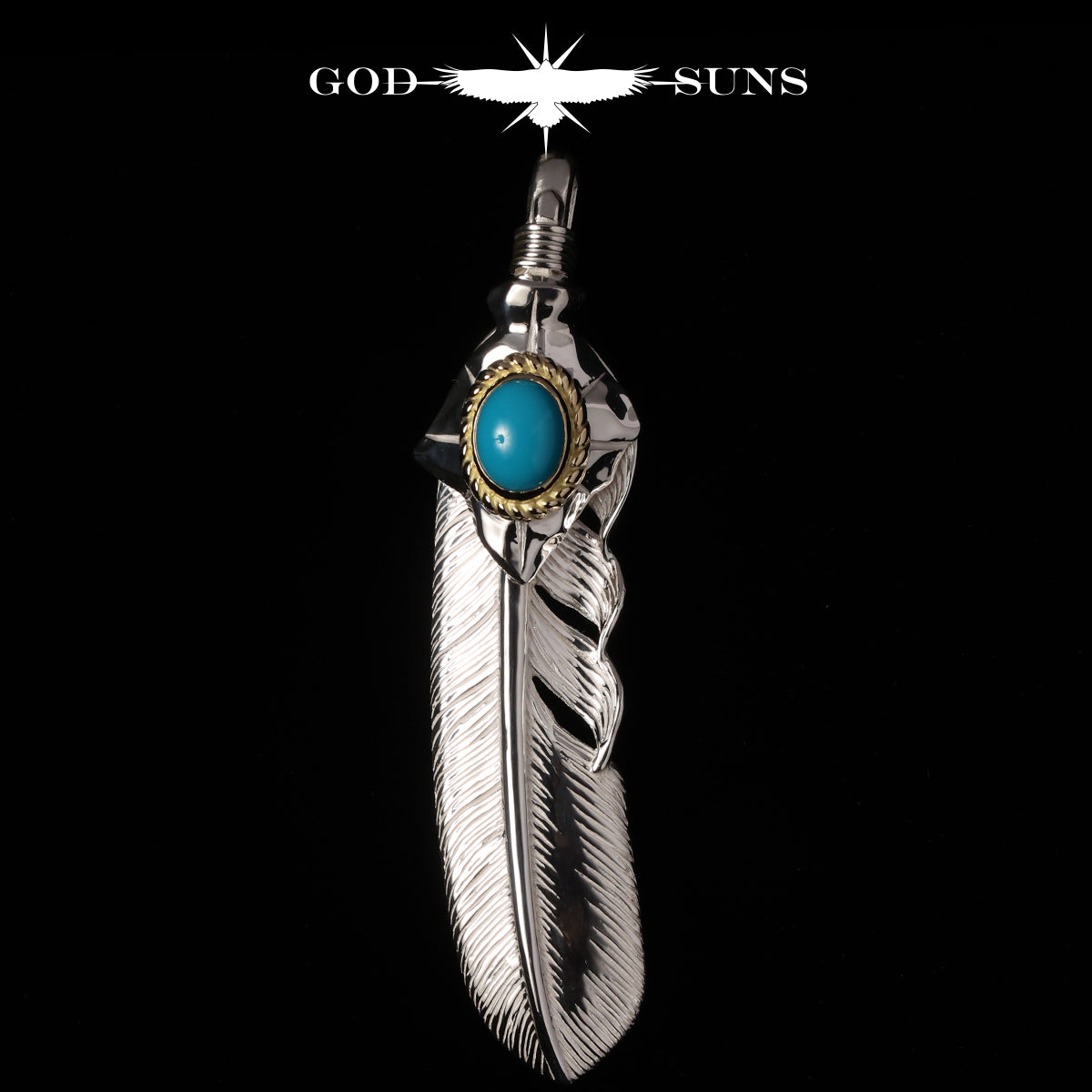 特大SV矢尻金縄TQフェザー（右向き）74mmタイプ – GOD SUNS