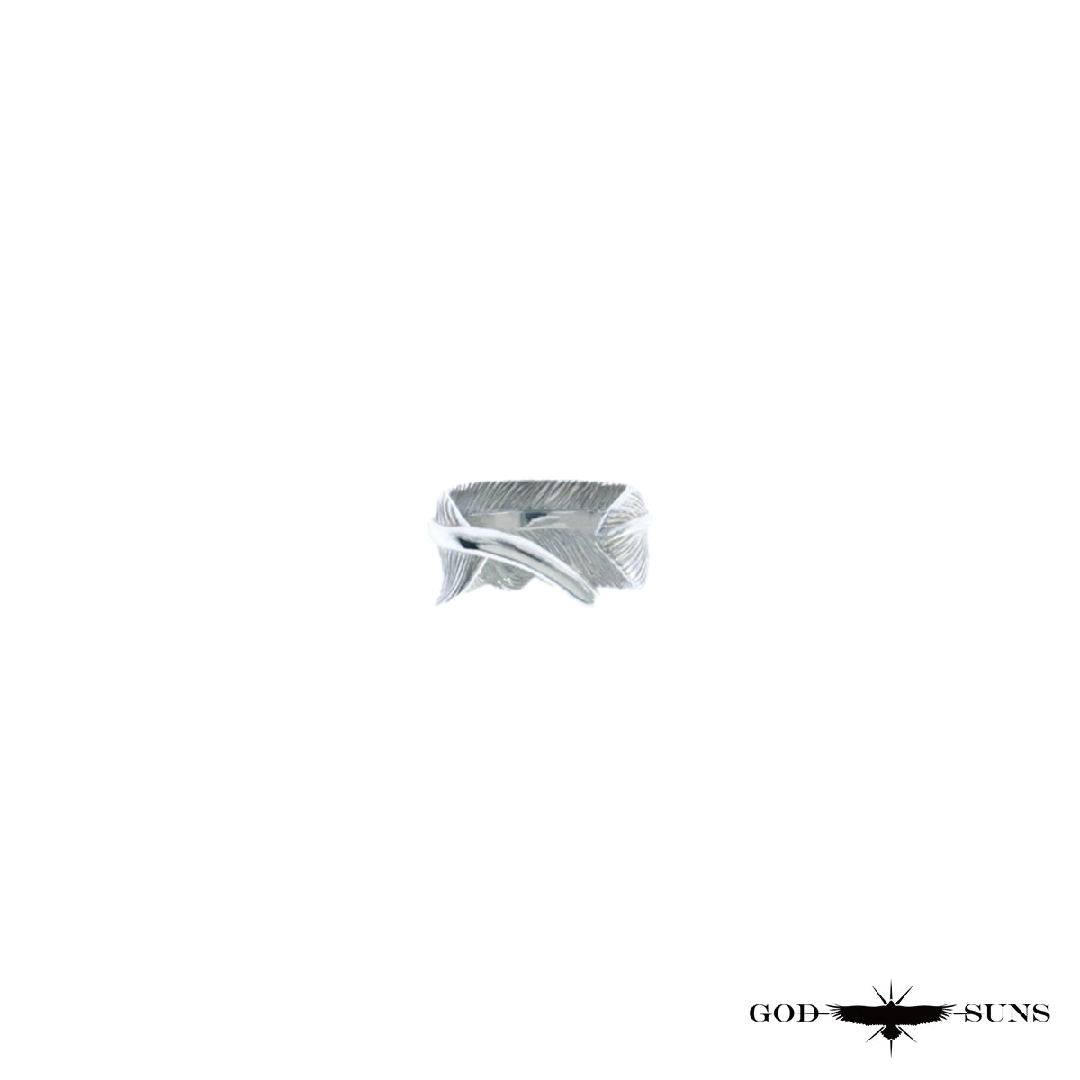 Feather ring with SV metal (small pinky)