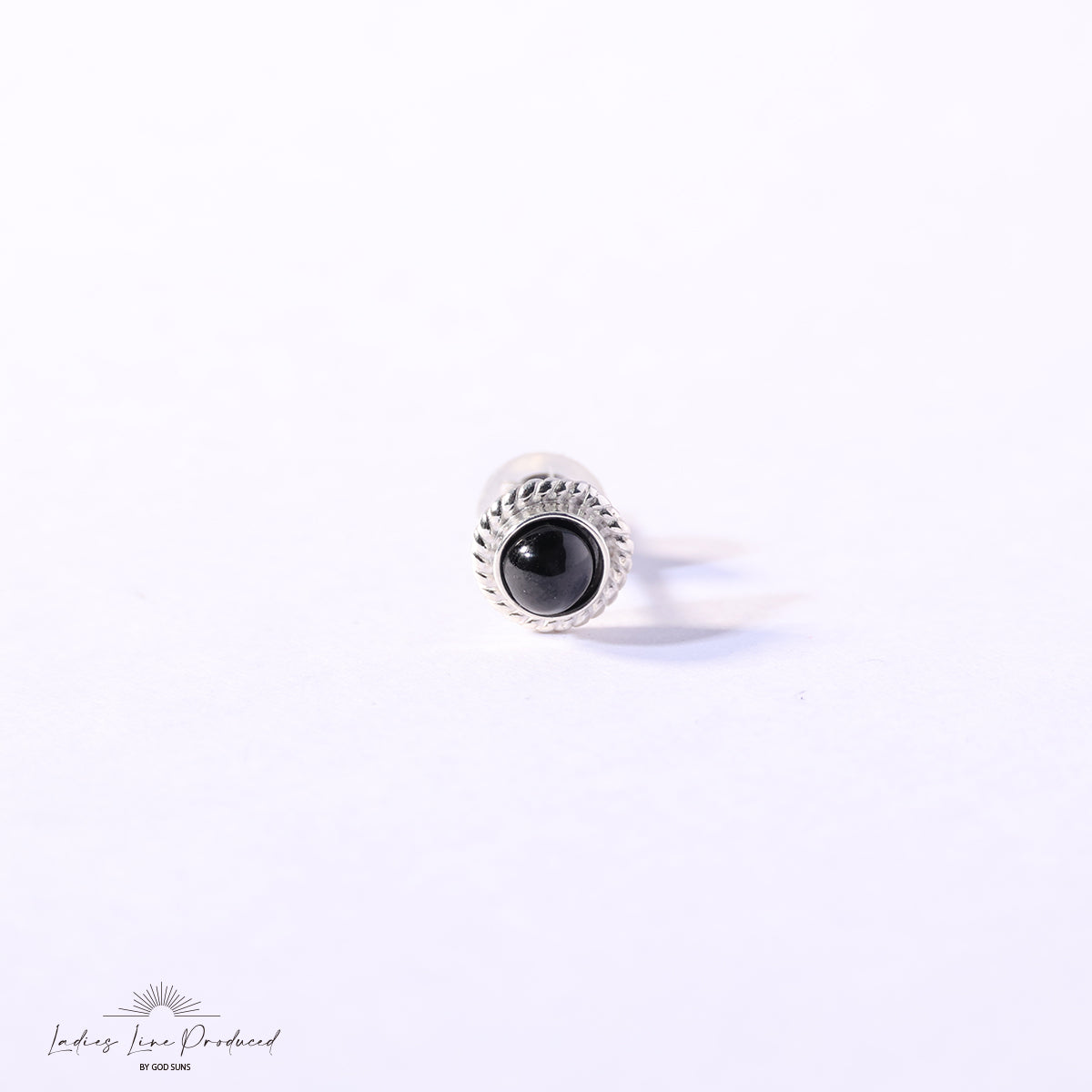 Silver rope TQ earrings (small)