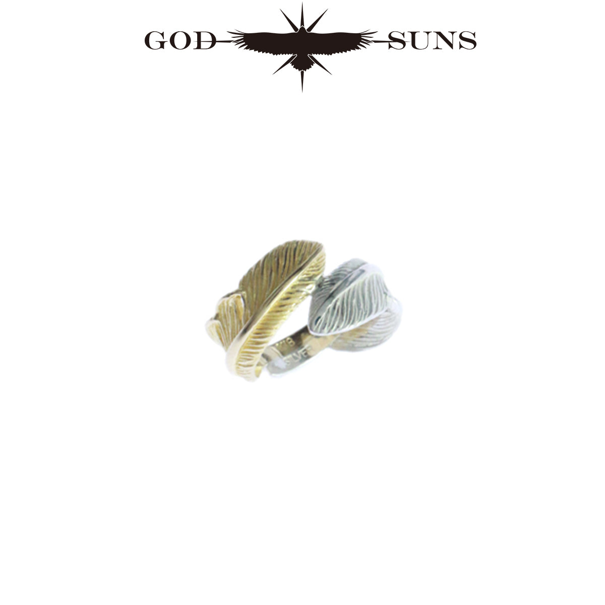 Double feather ring (SV x K18) (small pinky)