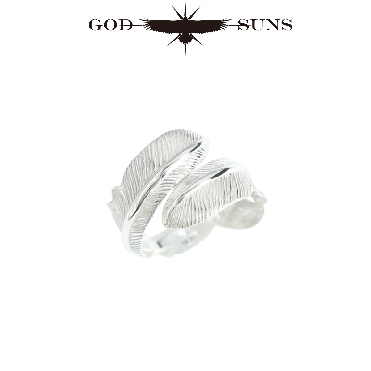 Double Feather Ring (SV x SV) (Regular Large)