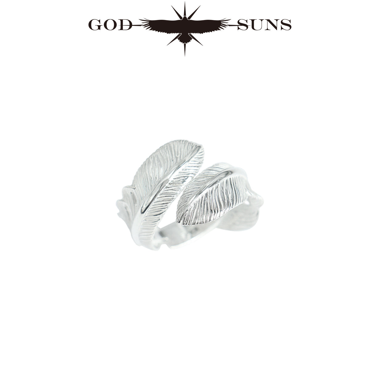 Double Feather Ring (SV x SV) (Regular Small)