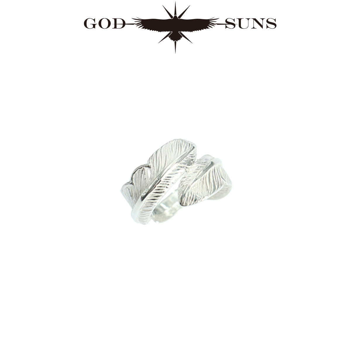 Double Feather Ring (SV x SV) (Small Pinky)