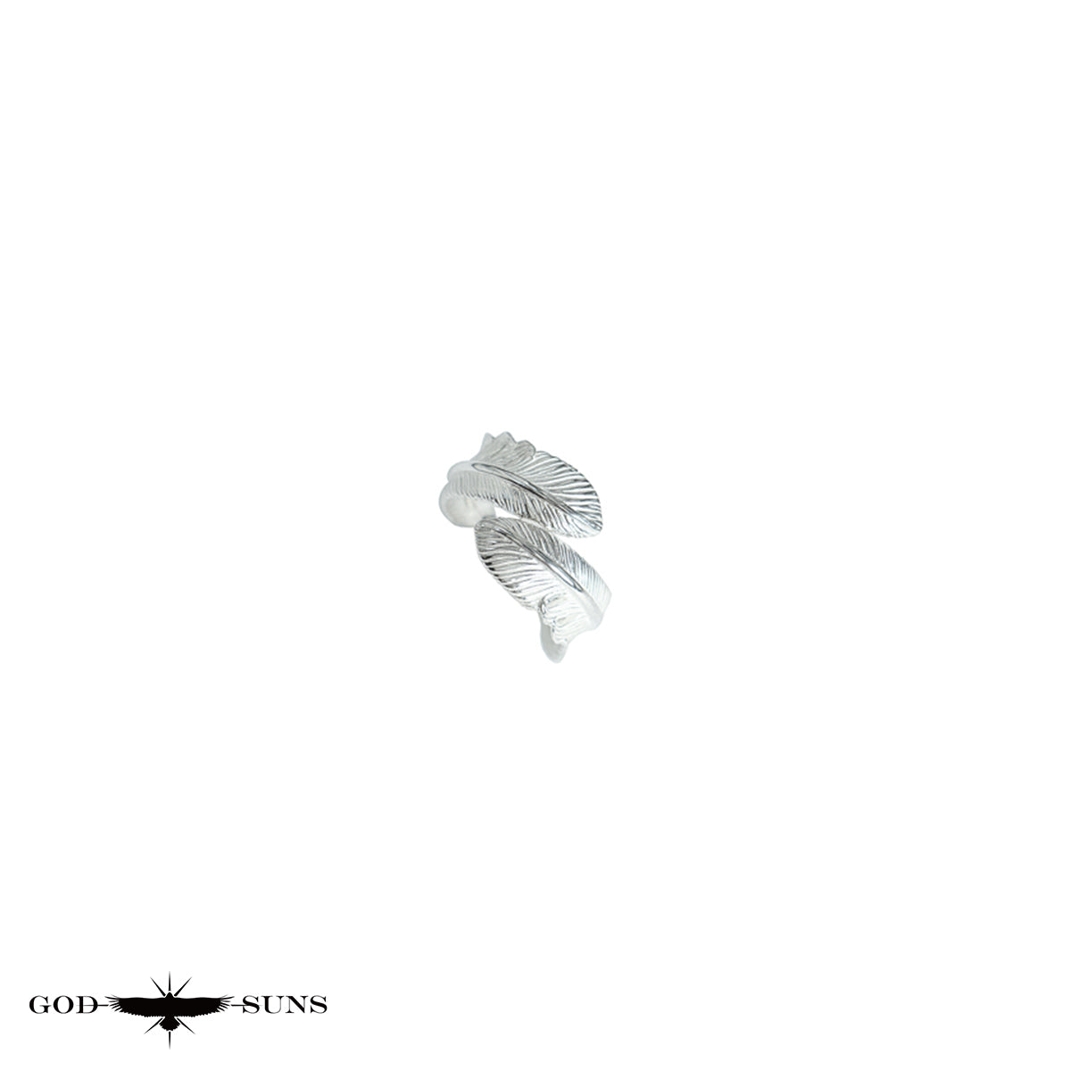 Double Feather Ring (SV x SV) (Large Pinky)