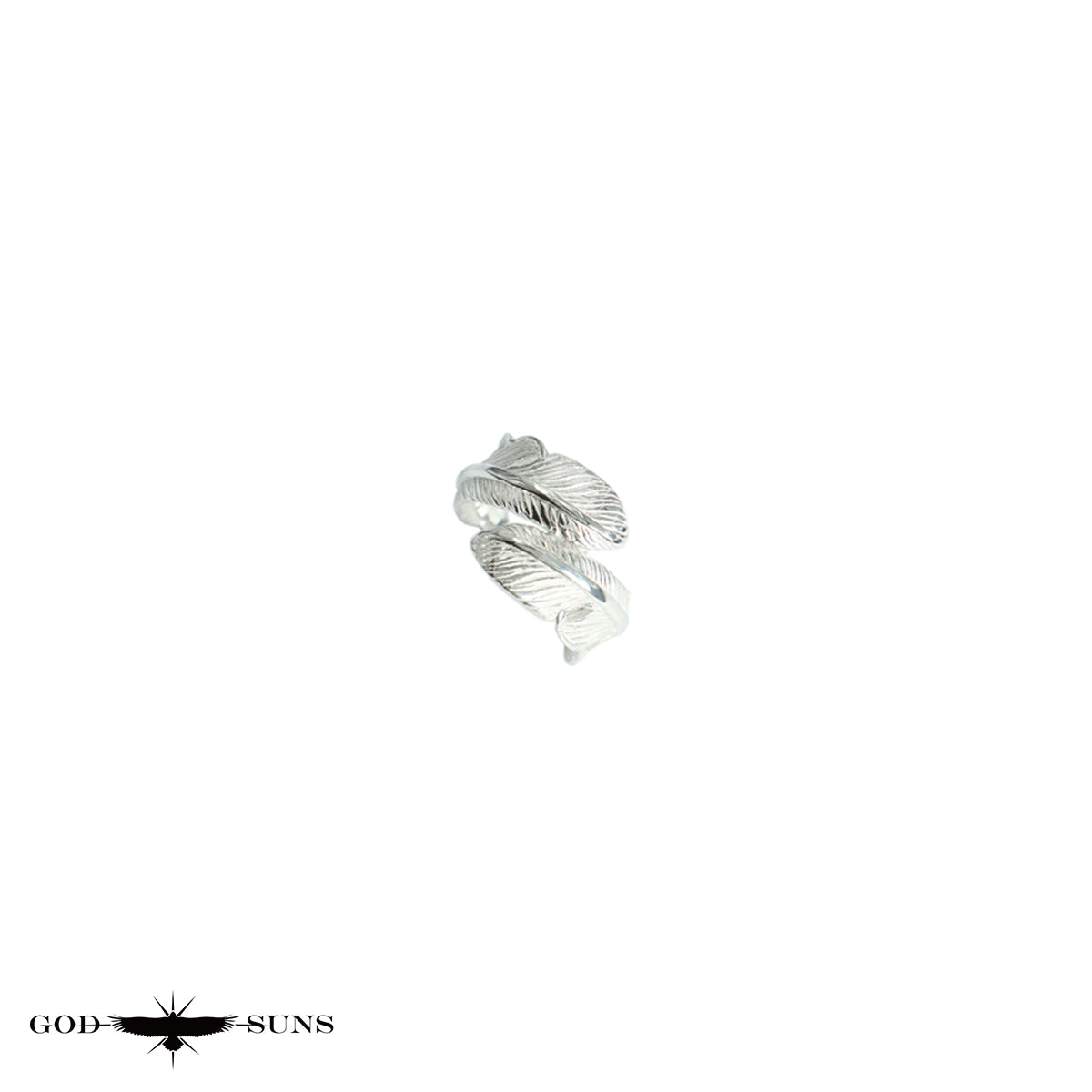 Double Feather Ring (SV x SV) (Small Pinky)