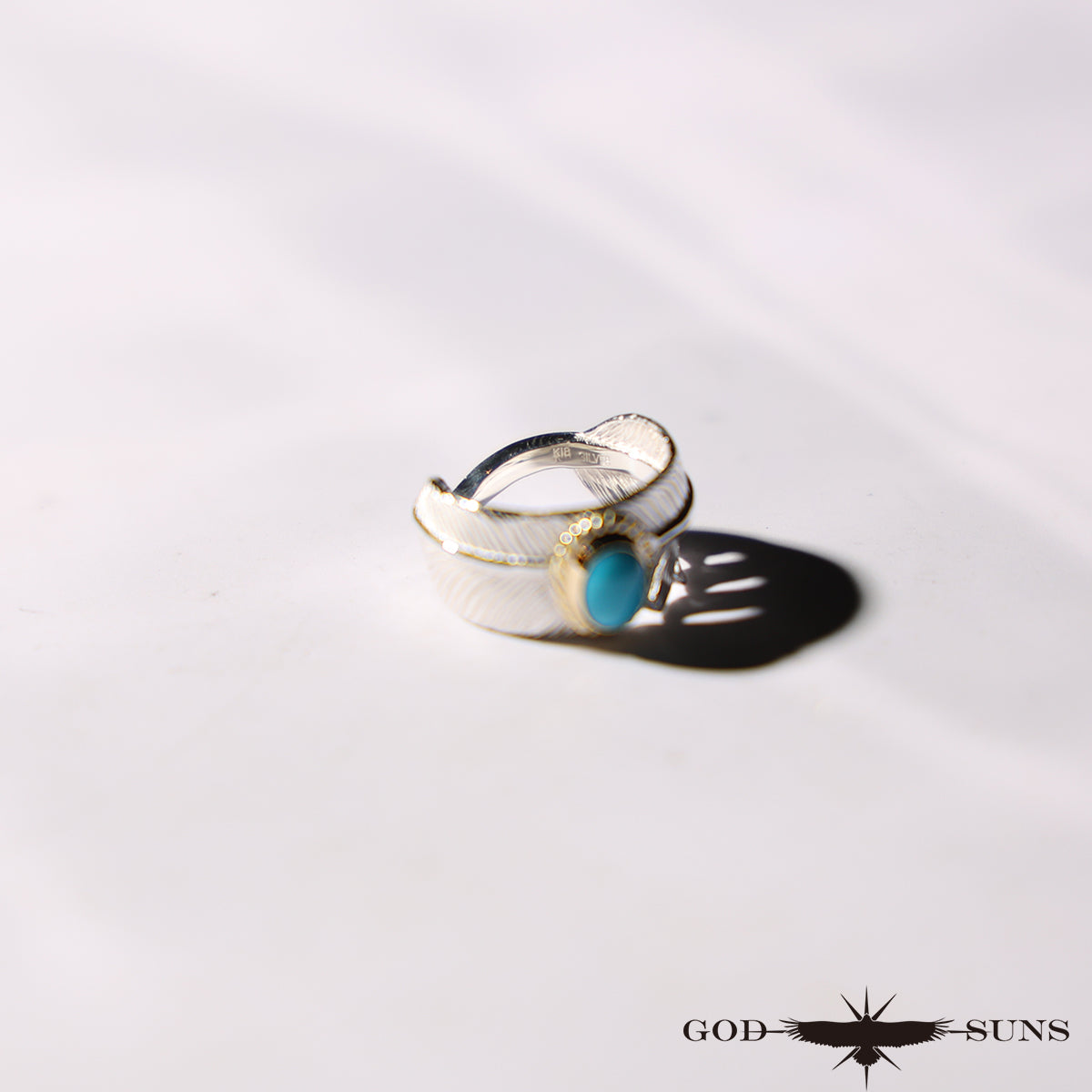Feather Ring Gold Rope TQ (Large Pinky)