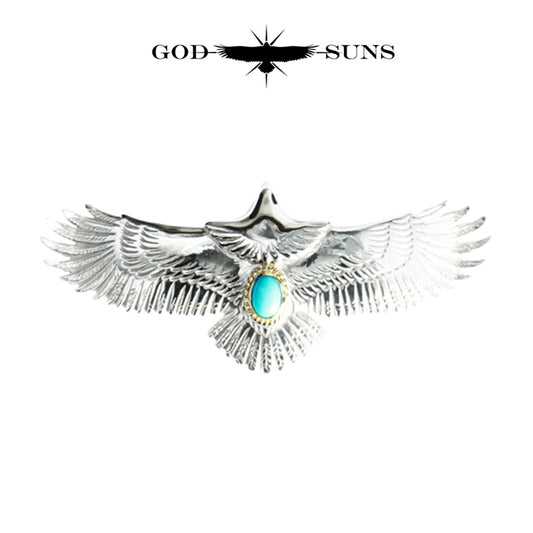 Silver Head & Gold Rope TQ Medium Eagle
