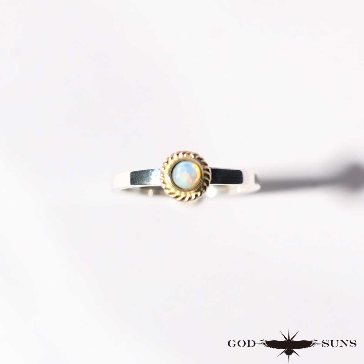 Flat ring silver rope black star 3mm plate