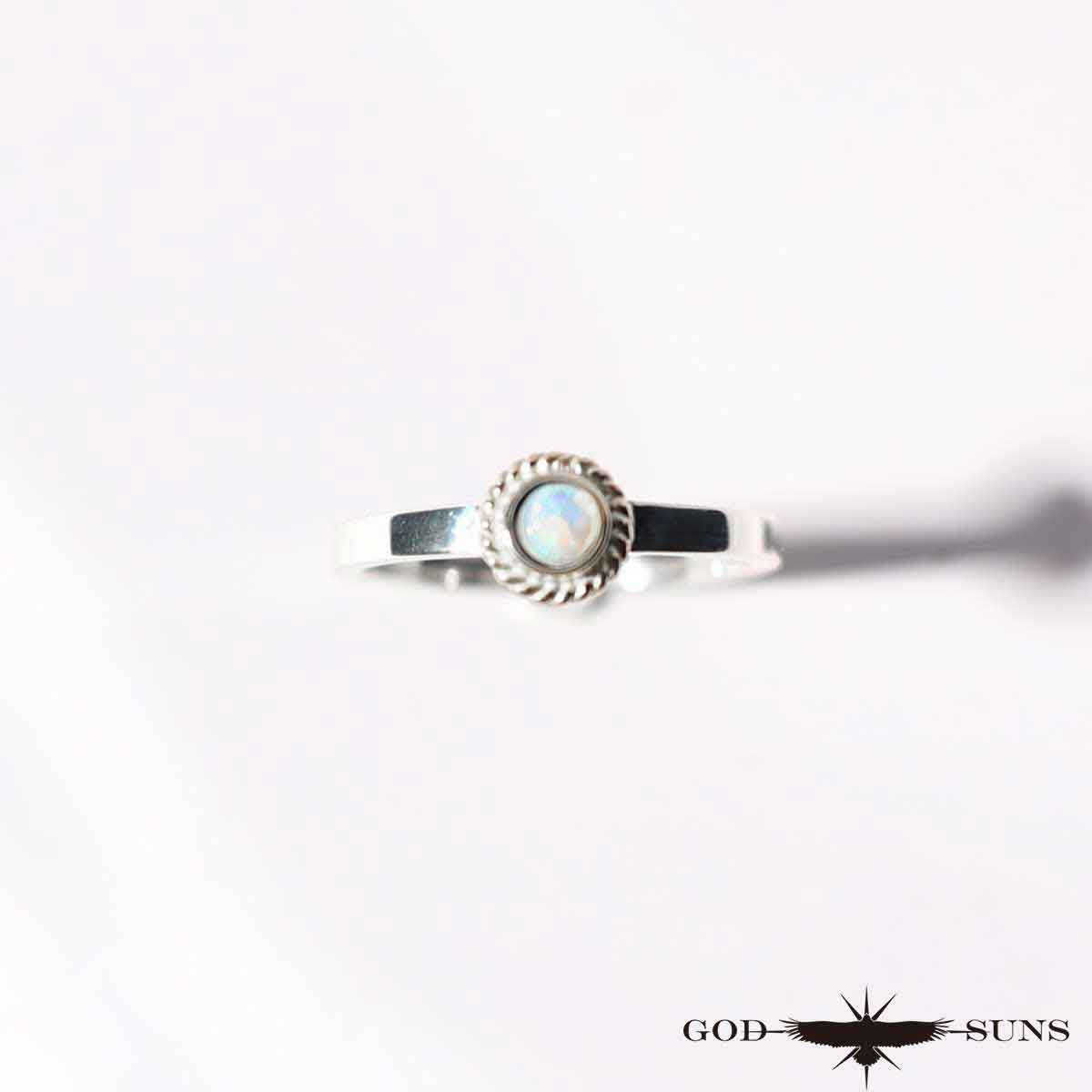Flat ring silver rope black star 3mm plate