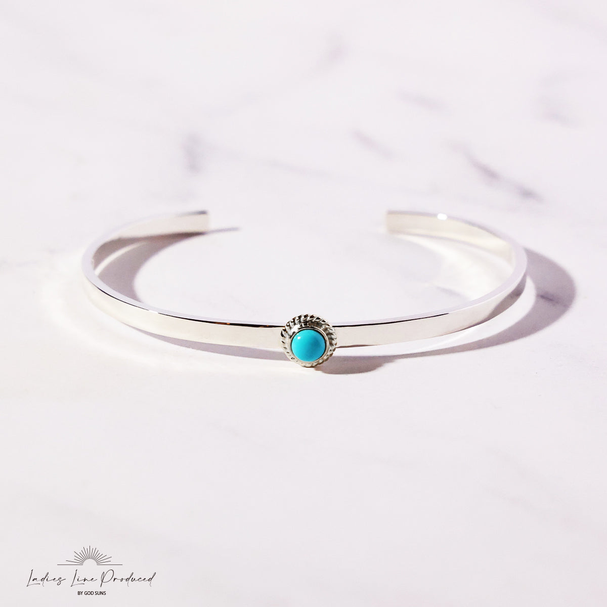 Flat bangle with SV metal, 8mm plate