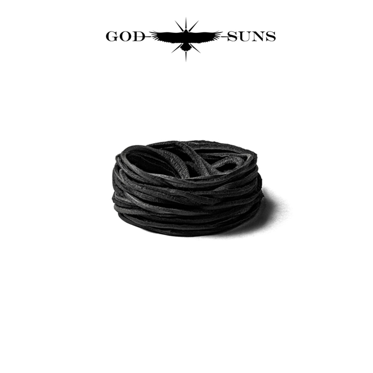 鹿紐(細)ブラック 1本売り