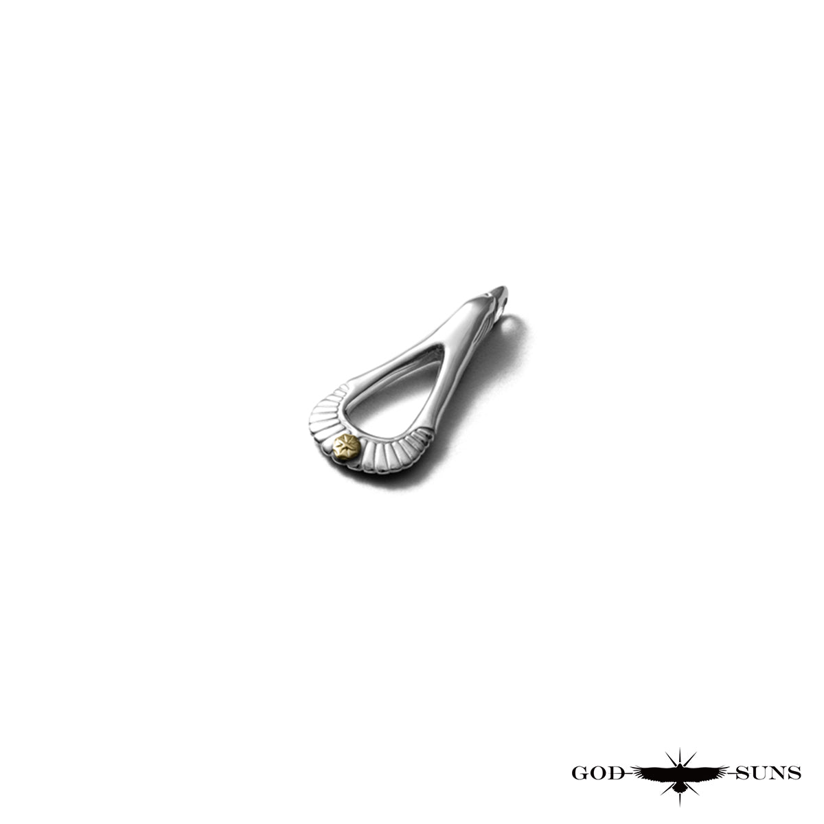 イーグル×サンバーストペンダントトップ(K18メタル付き) 雄鷲モデル小24mm