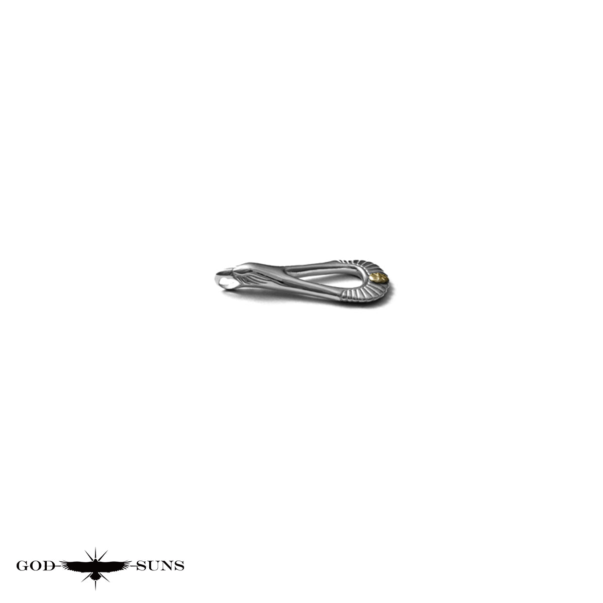 イーグル×サンバーストペンダントトップ(K18メタル付き) 雄鷲モデル小24mm