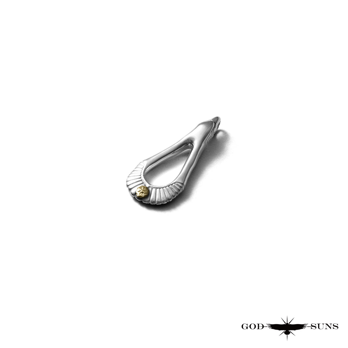 イーグル×サンバーストペンダントトップ(K18メタル付き) 雌鷲モデル小27mm