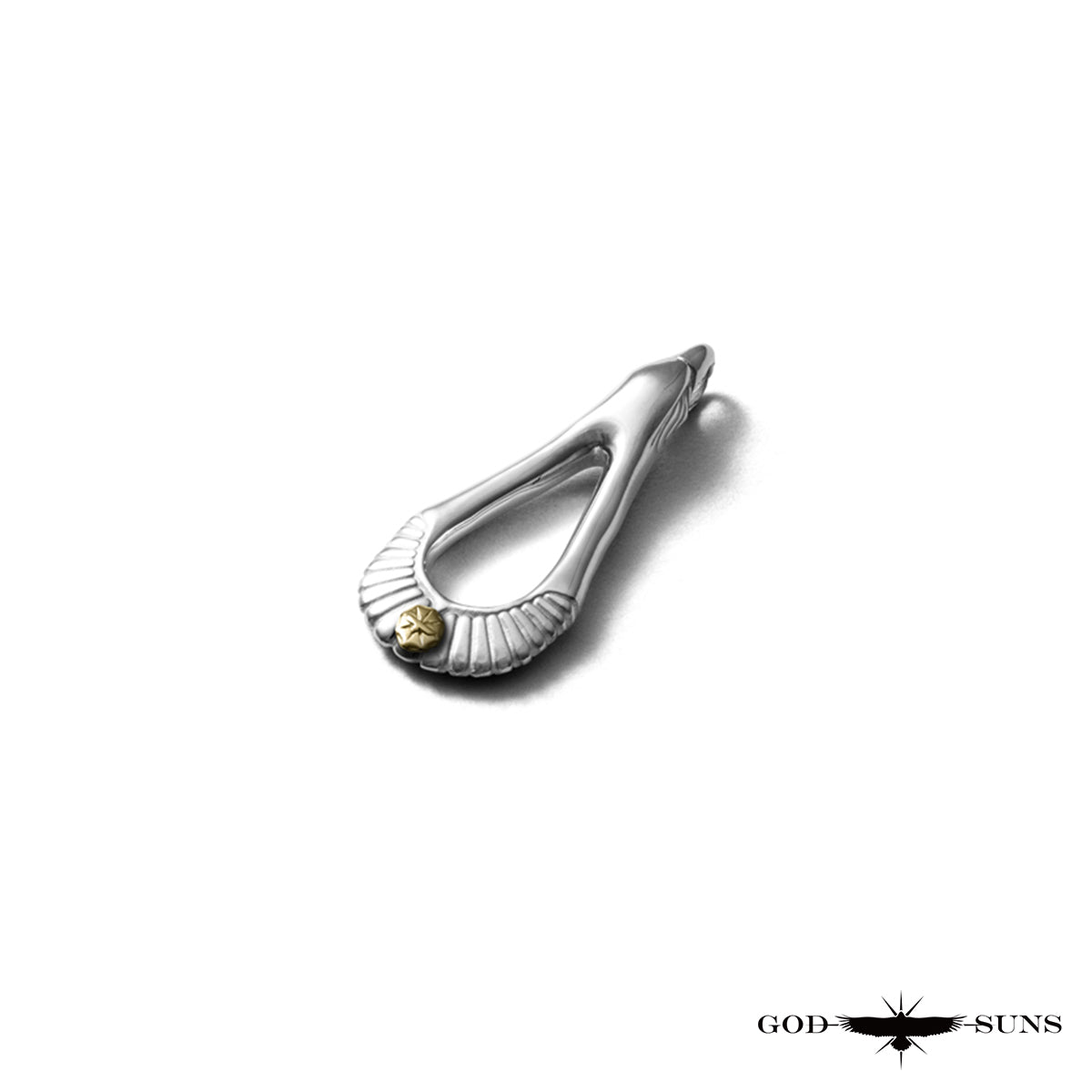 イーグル×サンバーストペンダントトップ(K18メタル付き) 雌鷲モデル中33mm