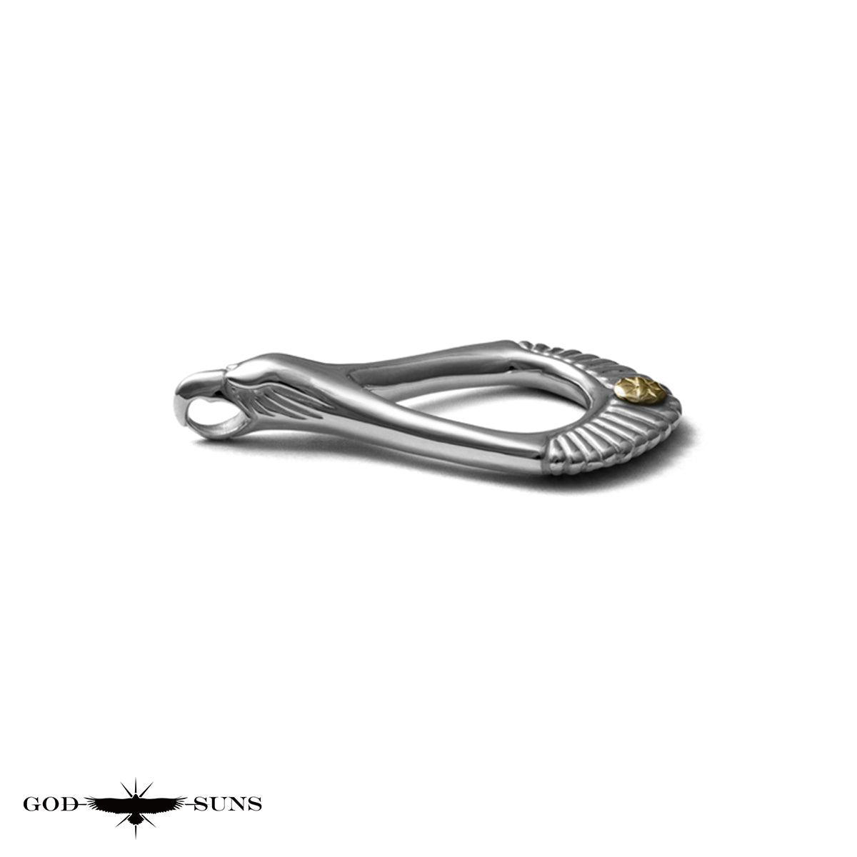 イーグル×サンバーストペンダントトップ(K18メタル付き) 雄鷲モデル大48mm