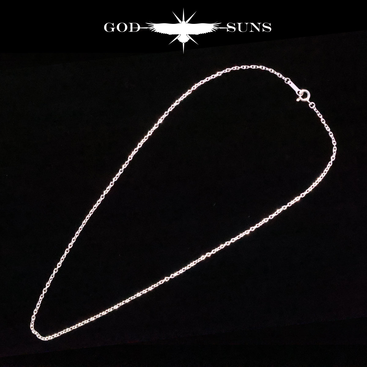 単品チェーン（ロブスター付き）アズキチェーン 線経0.5 (丸or角)