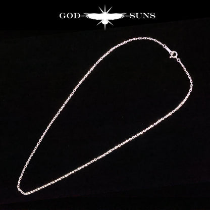 単品チェーン（ロブスター付き）アズキチェーン 線経0.5 (丸or角)