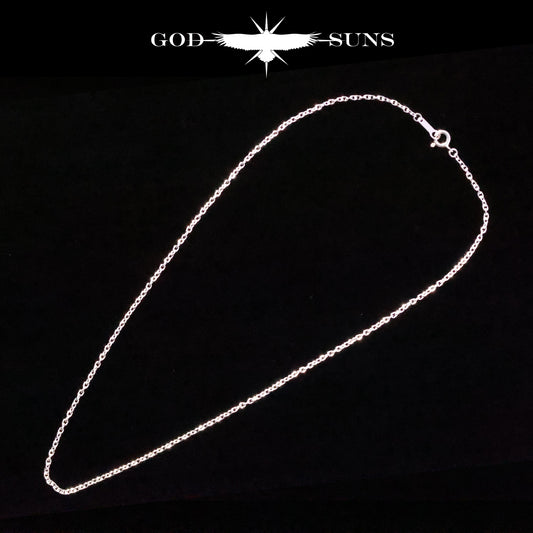 単品チェーン（ロブスター付き）アズキチェーン 線経0.5 (丸or角)