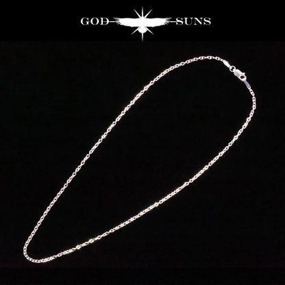 単品チェーン（ロブスター付き）アズキチェーン 線経0.6 (丸or角)