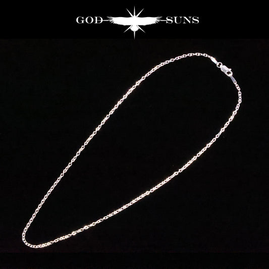 単品チェーン（ロブスター付き）アズキチェーン 線経0.6 (丸or角)