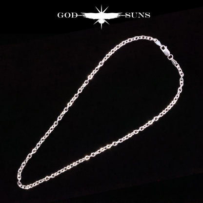 単品チェーン（ロブスター付き）アズキチェーン 線経0.8 (丸or角)